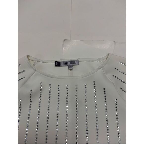 Vintage JLO Rhinestone bling embellished Blouse - Picture 4 of 8